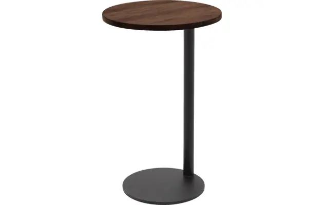Goossens nachtkastje oval donker bruin eiken - 8211898-02