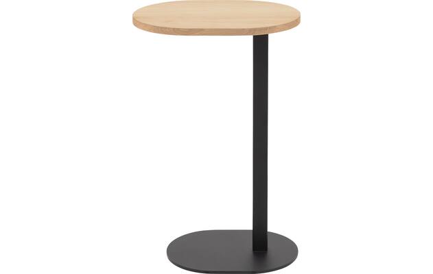 Goossens nachtkastje oval wit eiken - 8211901-02