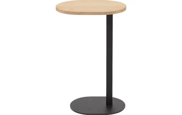 Goossens nachtkastje oval wit eiken - 8211901-02