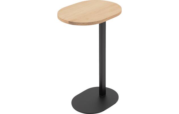 Goossens nachtkastje oval wit eiken - 8211901-03