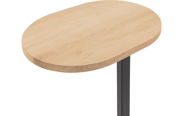 Goossens nachtkastje oval wit eiken - 8211901-04