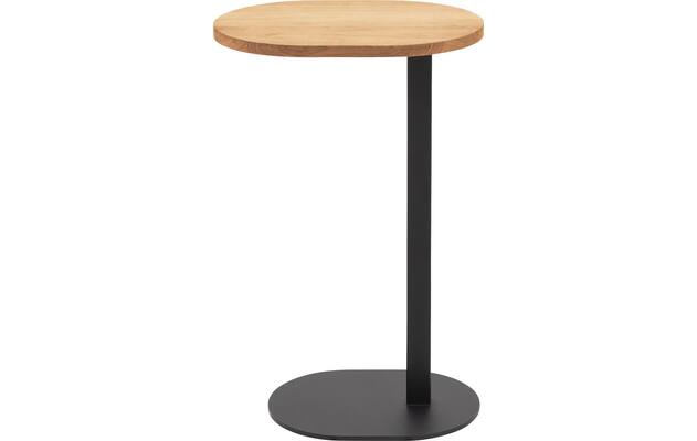 Goossens nachtkastje oval blank eiken - 8211903-02