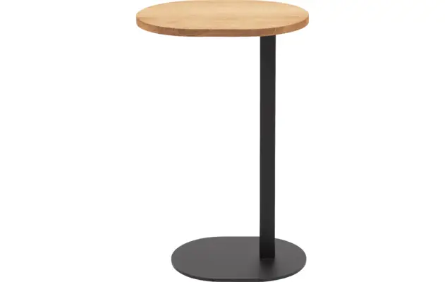 Goossens nachtkastje oval blank eiken - 8211903-02