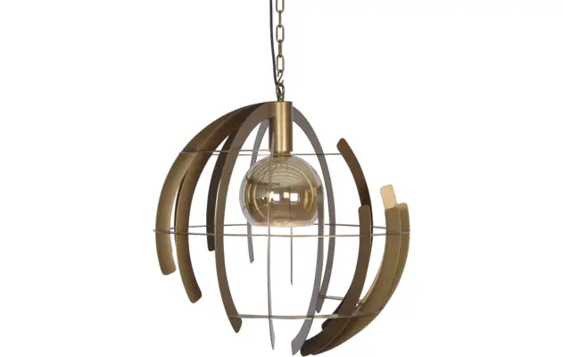 Goossens excellent hanglamp vinnie goud metaal - 8211915-03