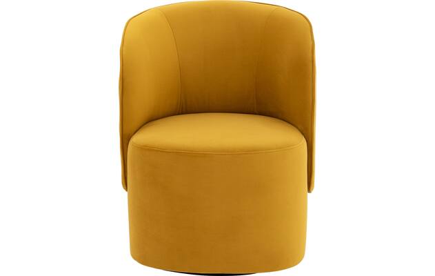 Goossens draaifauteuil gando geel stof - 8212515-03