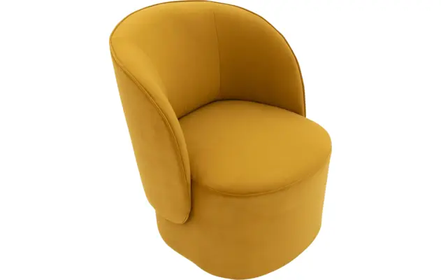 Goossens draaifauteuil gando geel stof - 8212515-04