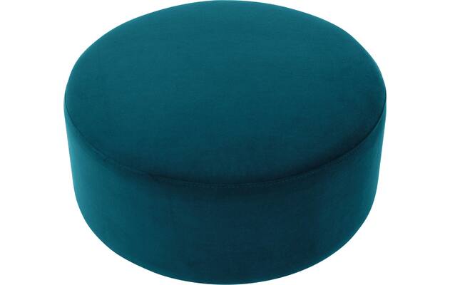 Goossens poef arendal blauw stof - 8212614-02