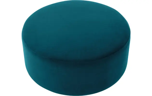 Goossens poef arendal blauw stof - 8212614-02