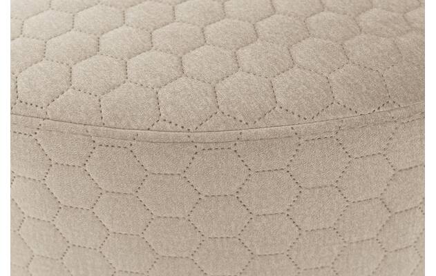 Goossens poef arendal beige stof - 8212615-05