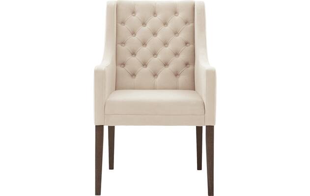 Goossens eetkamerstoel pearl beige stof - 8213064-01