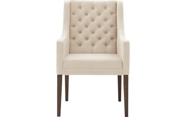 Goossens eetkamerstoel pearl beige stof - 8213064-01