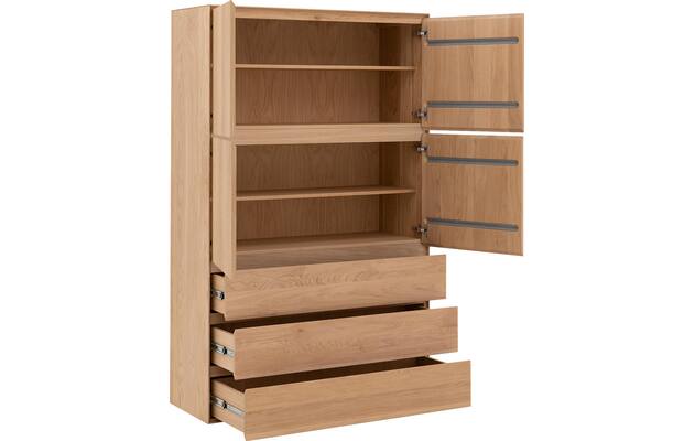 Goossens excellent opbergkast vic blank eiken - 8213099-04