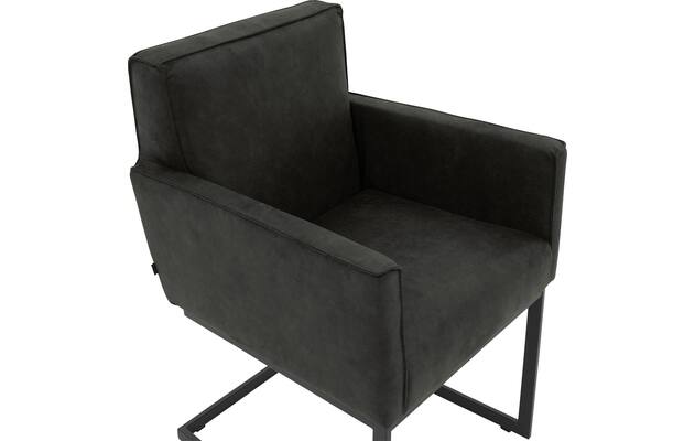 Goossens excellent eetkamerstoel tom grijs micro leer - 8213147-06