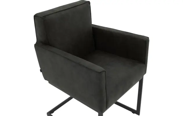 Goossens excellent eetkamerstoel tom grijs micro leer - 8213147-06
