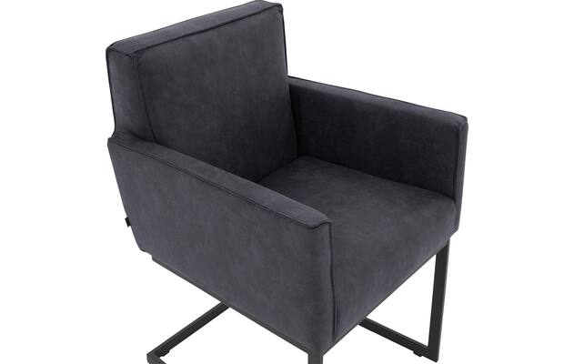 Goossens excellent eetkamerstoel tom blauw micro leer - 8213149-06