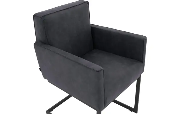 Goossens excellent eetkamerstoel tom blauw micro leer - 8213149-06