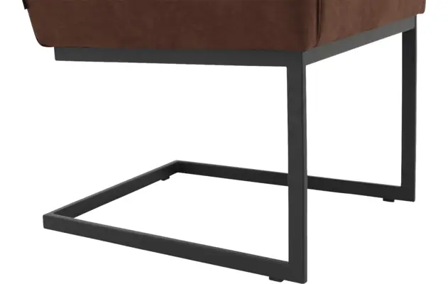 Goossens excellent eetkamerstoel tom bruin micro leer - 8213150-05