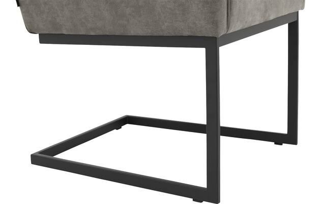 Goossens excellent eetkamerstoel tom grijs micro leer - 8213151-05