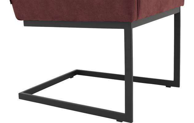 Goossens excellent eetkamerstoel tom rood micro leer - 8213152-05