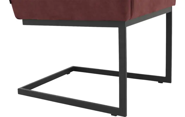 Goossens excellent eetkamerstoel tom rood micro leer - 8213152-05