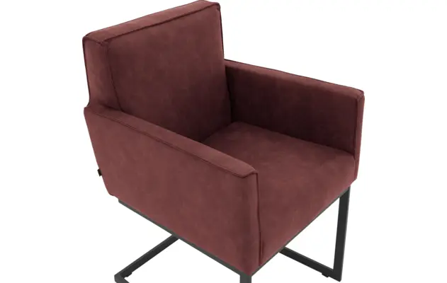 Goossens excellent eetkamerstoel tom rood micro leer - 8213152-06
