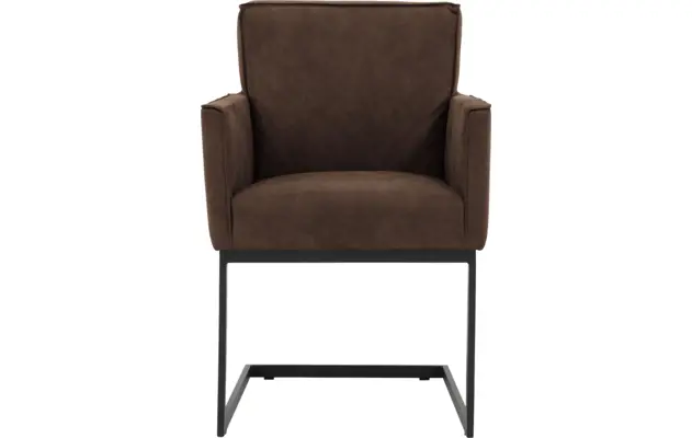 Goossens excellent eetkamerstoel tom bruin micro leer - 8213153-01