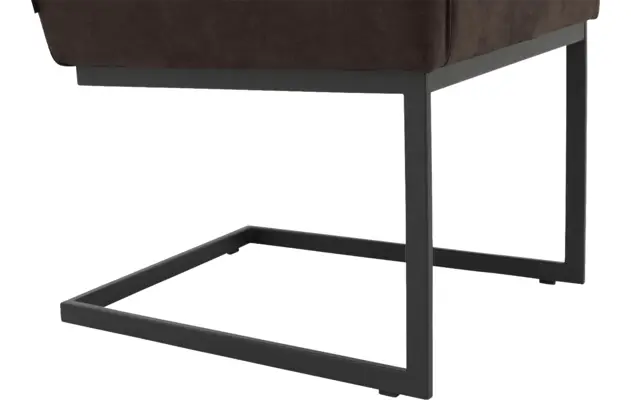 Goossens excellent eetkamerstoel tom bruin micro leer - 8213154-05