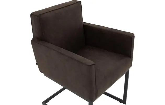 Goossens excellent eetkamerstoel tom bruin micro leer - 8213154-06