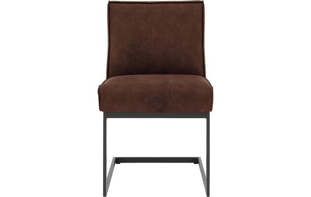 Goossens excellent eetkamerstoel tom bruin micro leer - 8213155-01