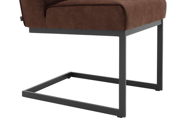 Goossens excellent eetkamerstoel tom bruin micro leer - 8213155-05