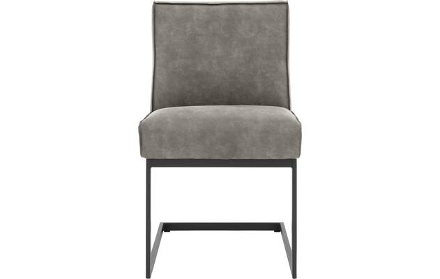 Goossens excellent eetkamerstoel tom grijs micro leer - 8213157-01