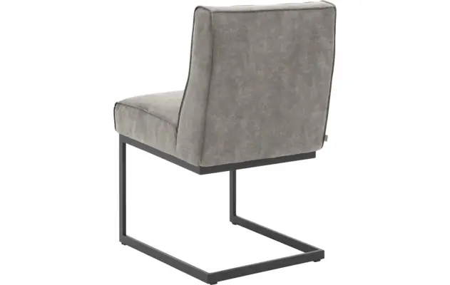 Goossens excellent eetkamerstoel tom grijs micro leer - 8213157-03