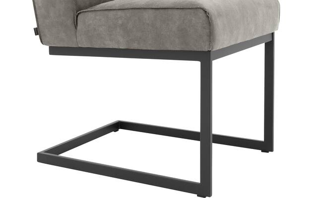 Goossens excellent eetkamerstoel tom grijs micro leer - 8213157-05