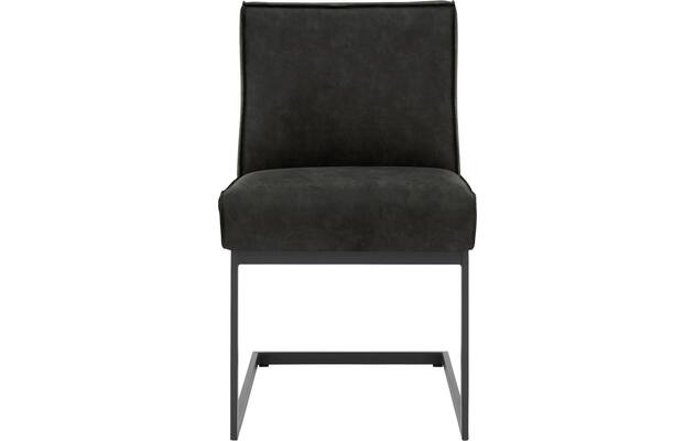 Goossens excellent eetkamerstoel tom grijs micro leer - 8213158-01