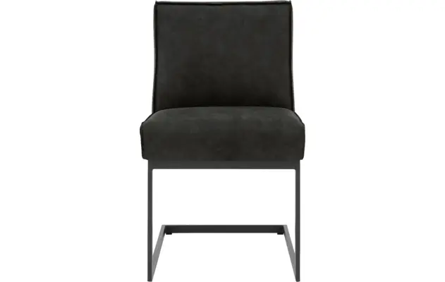 Goossens excellent eetkamerstoel tom grijs micro leer - 8213158-01