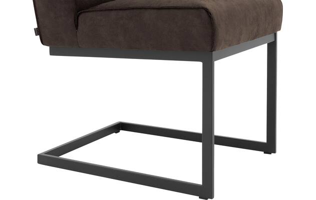 Goossens excellent eetkamerstoel tom bruin micro leer - 8213159-05
