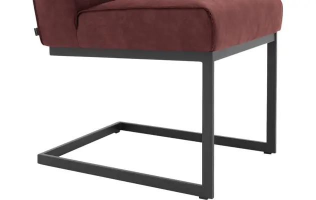 Goossens excellent eetkamerstoel tom rood micro leer - 8213161-05