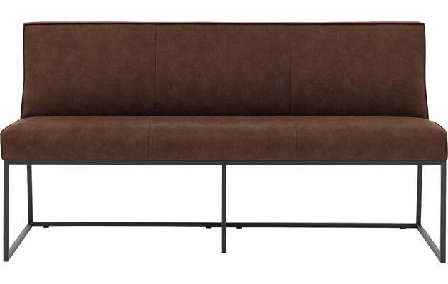 Goossens excellent eetkamerbank tom bruin micro leer - 8213171-02