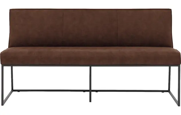 Goossens excellent eetkamerbank tom bruin micro leer - 8213171-02