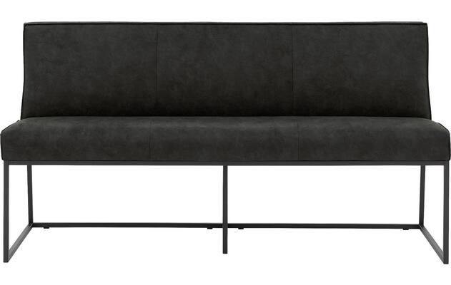Goossens excellent eetkamerbank tom grijs micro leer - 8213172-02