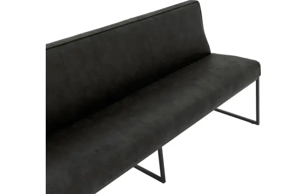 Goossens excellent eetkamerbank tom grijs micro leer - 8213172-05
