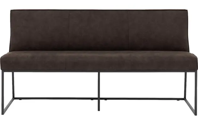 Goossens excellent eetkamerbank tom bruin micro leer - 8213173-02