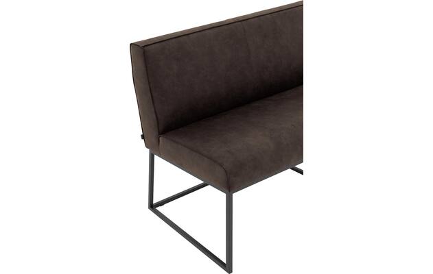 Goossens excellent eetkamerbank tom bruin micro leer - 8213173-04