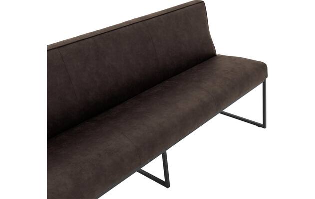 Goossens excellent eetkamerbank tom bruin micro leer - 8213173-05