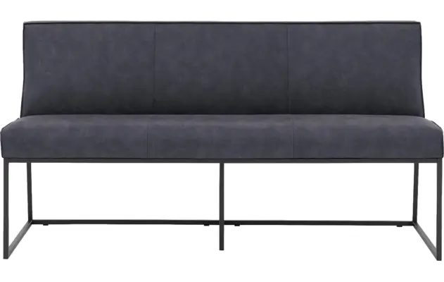 Goossens excellent eetkamerbank tom blauw micro leer - 8213174-02