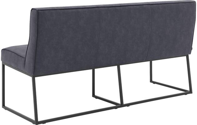 Goossens excellent eetkamerbank tom blauw micro leer - 8213174-03