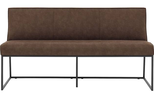 Goossens excellent eetkamerbank tom bruin micro leer - 8213175-02