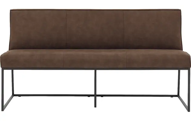Goossens excellent eetkamerbank tom bruin micro leer - 8213175-02