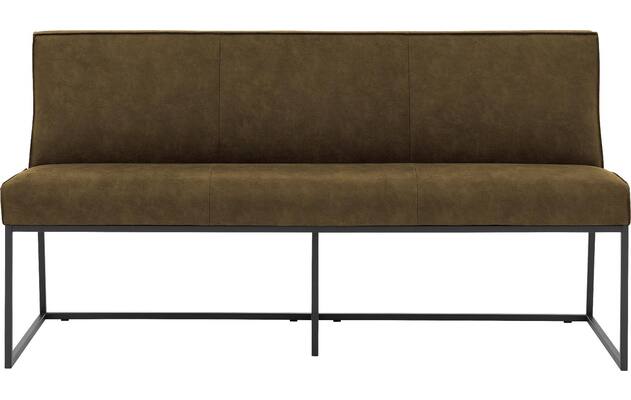 Goossens excellent eetkamerbank tom groen micro leer - 8213176-02