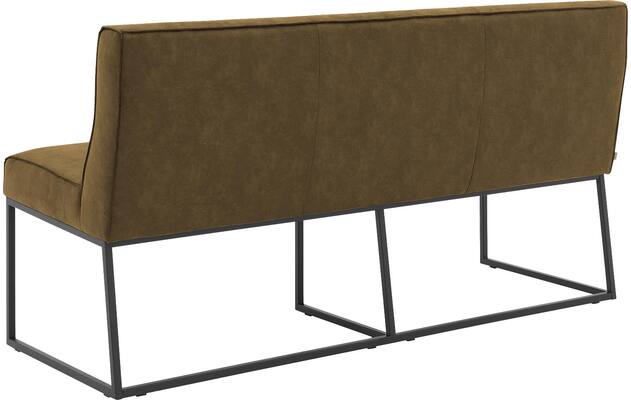 Goossens excellent eetkamerbank tom groen micro leer - 8213176-03